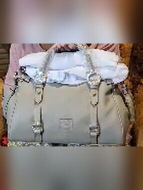 Dooney & Bourke Large Taupe Florentine Leather Satchel. NWT
